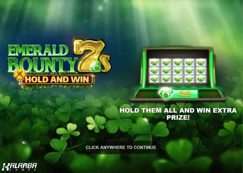  Emerald Bounty 7s Hold and Win Kalamba Games 5 Reel 10 Line