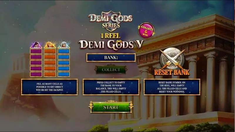 1 Reel Demi Gods V Spinomenal 1 Reel 1 Line