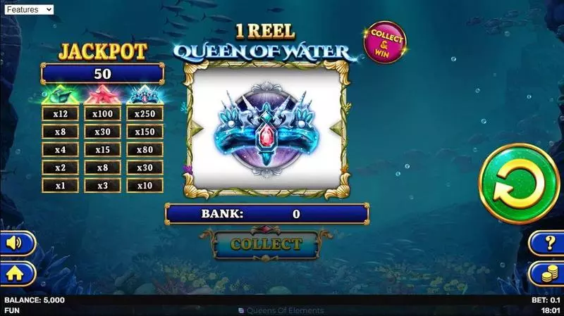 1 Reel Queen Of Water Spinomenal 1 Reel 1 Line