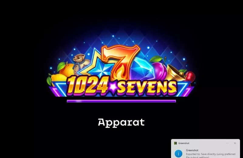 1024 Sevens Apparat Gaming 5 Reel 1024 Way