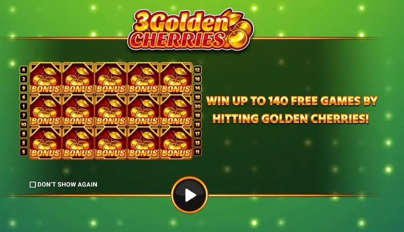 3 Golden Cherries Apparat Gaming 5 Reel 20 Line