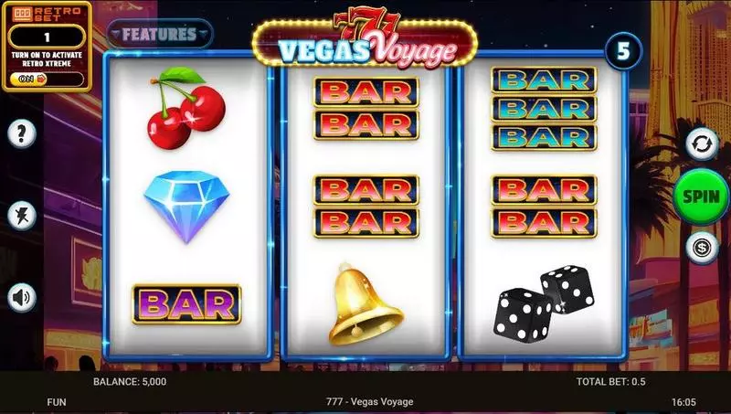 777 – Vegas Voyage Spinomenal 3 Reel 5 Line