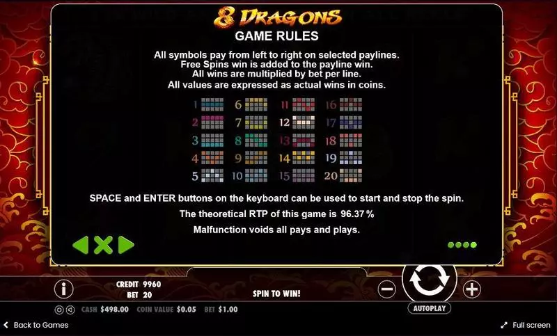8 Dragons Pragmatic Play 5 Reel 20 Line