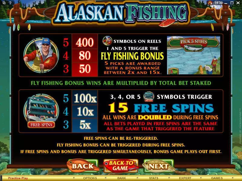 Alaskan Fishing Microgaming 5 Reel 243 Line