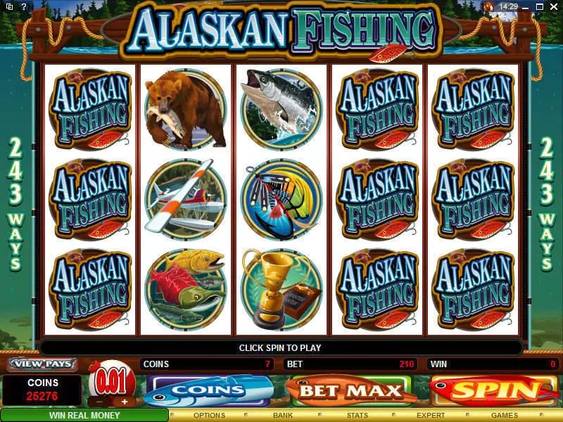 Alaskan Fishing Microgaming 5 Reel 243 Line