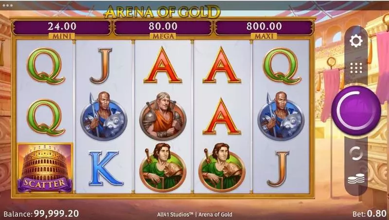 Arena of Gold Microgaming 5 Reel 25 Line