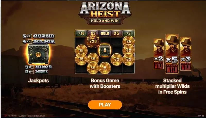 Arizona Heist - Hold and Win Playson 5 Reel 