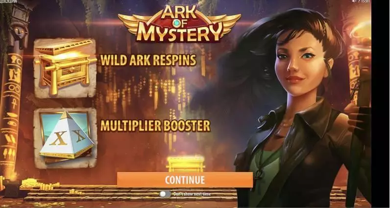 Ark of Mystery Quickspin 5 Reel 20 Line