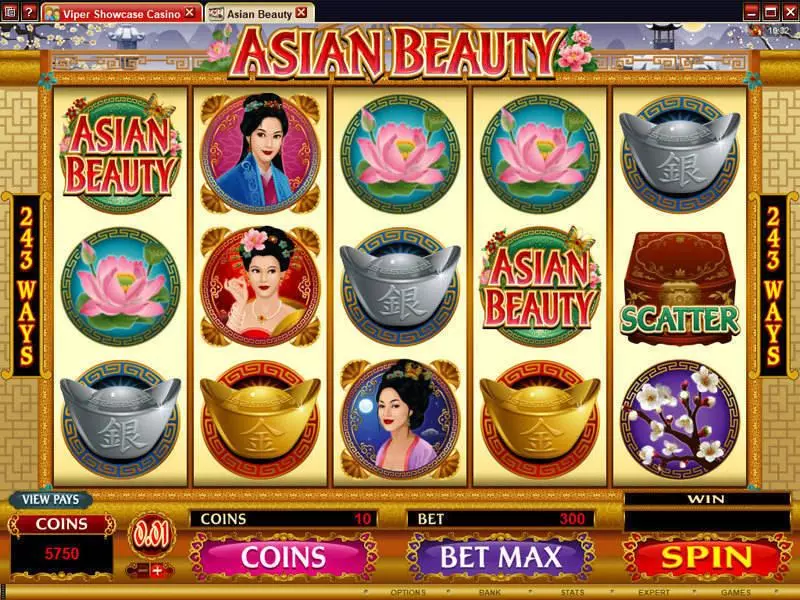 Asian Beauty Microgaming 5 Reel 243 Line