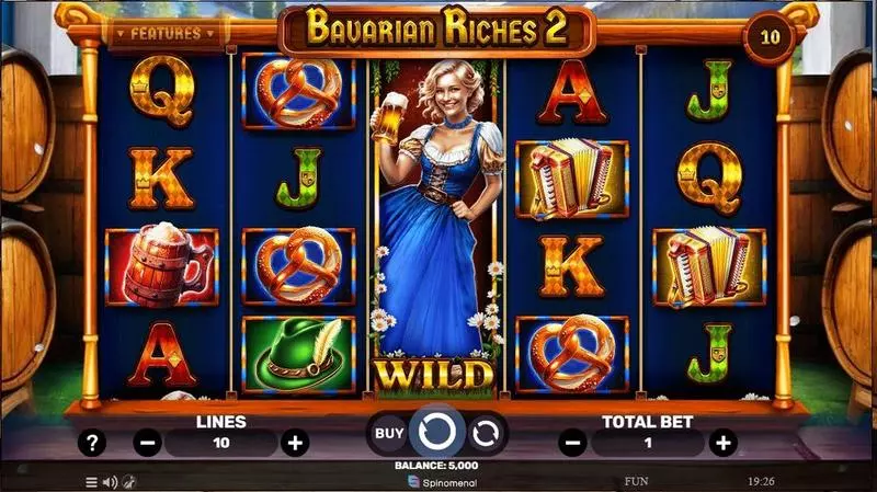 Bavarian Riches 2 Spinomenal 5 Reel 10 Line