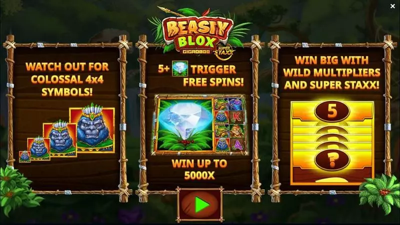Beasty Blox GigaBlox Jelly Entertainment 6 Reel 4096