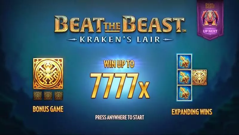 Beat the Beast: Kraken's Lair Thunderkick 5 Reel 9 Line