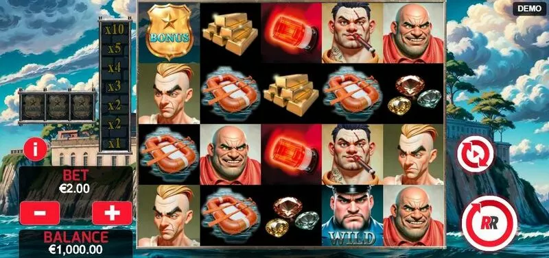 Beating Alcatraz Red Rake Gaming 5 Reel 25 Line