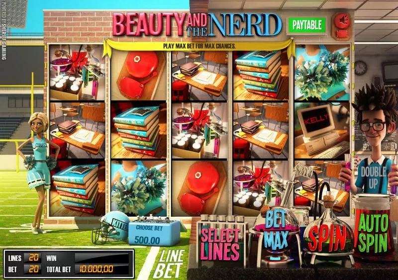 Beauty and the Nerd Sheriff Gaming 5 Reel 20 Line