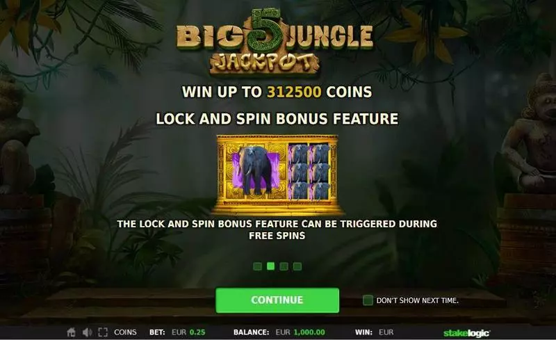 Big 5 Jungle Jackpot StakeLogic 5 Reel 25 Line