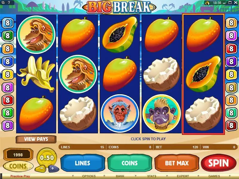 Big Break Microgaming 5 Reel 15 Line