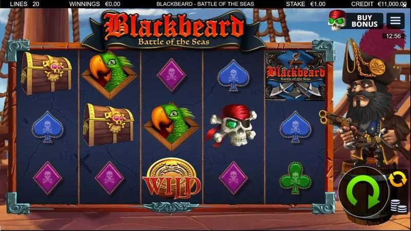 Blackbeard Battle Of The Seas  Bulletproof Games 5 Reel 20 Line