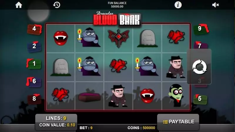 Blood Bank 1x2 Gaming 5 Reel 9 Line