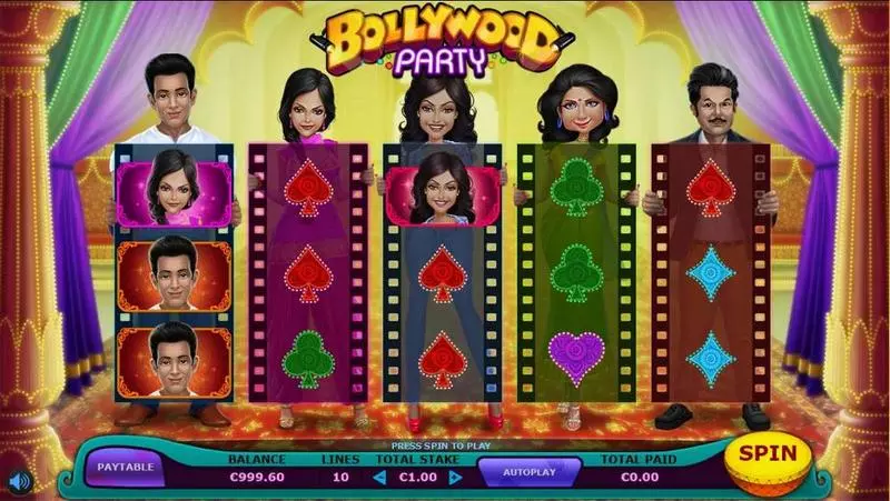 Bollywood Party Sigma Gaming 5 Reel 10 Line