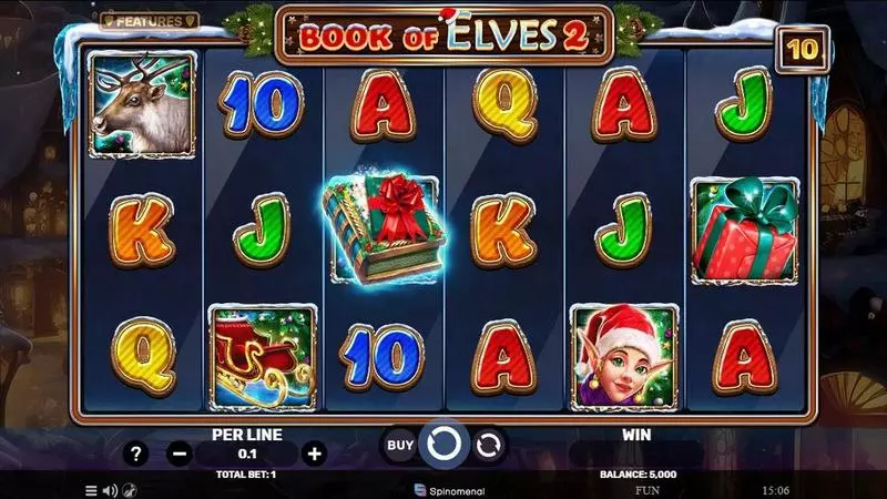 Book Of Elves 2 Spinomenal 6 Reel 10 Line