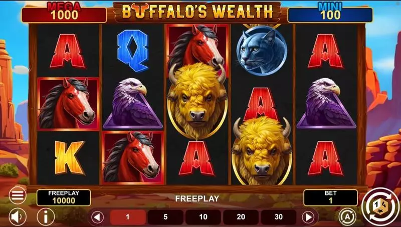 Buffalo’s Wealth 1Spin4Win 5 Reel 243 Line