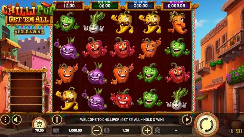 ChilliPop - Get em All – HOLD and WIN BetSoft 5 Reel 