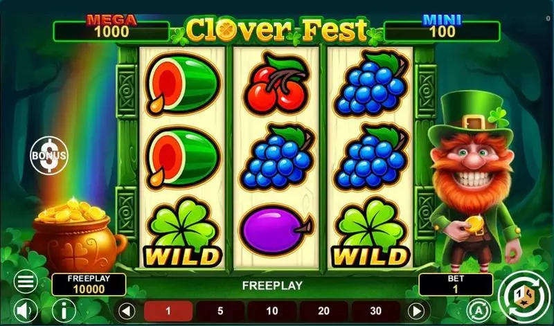 Clover Fest Hold And Win 1Spin4Win 3 Reel 27 Line