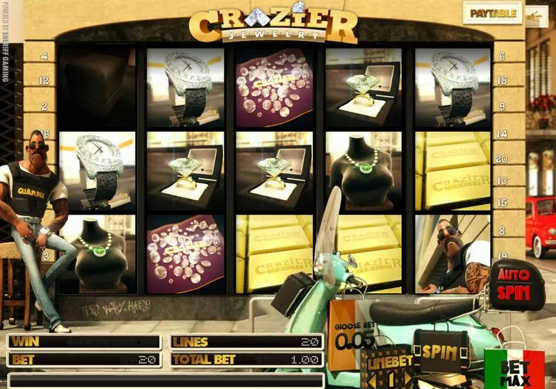 Crazier Jewelry Sheriff Gaming 5 Reel 20 Line