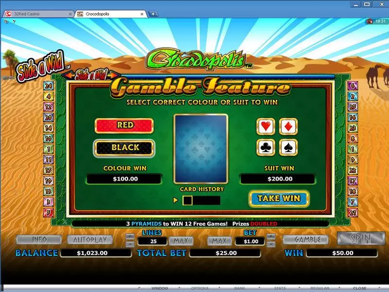 Crocodopolis Microgaming 5 Reel 25 Line