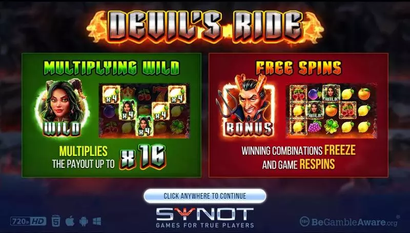 Devils Ride Synot Games 5 Reel 20 Line