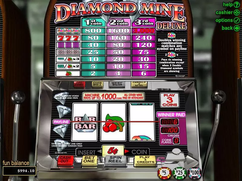 Diamond Mine Deluxe RTG 3 Reel 1 Line