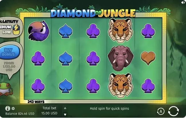 Diamond of Jungle BGaming 5 Reel 243 Line