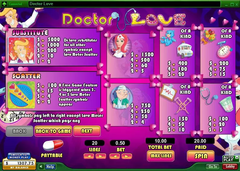 Doctor Love 888 5 Reel 9 Line