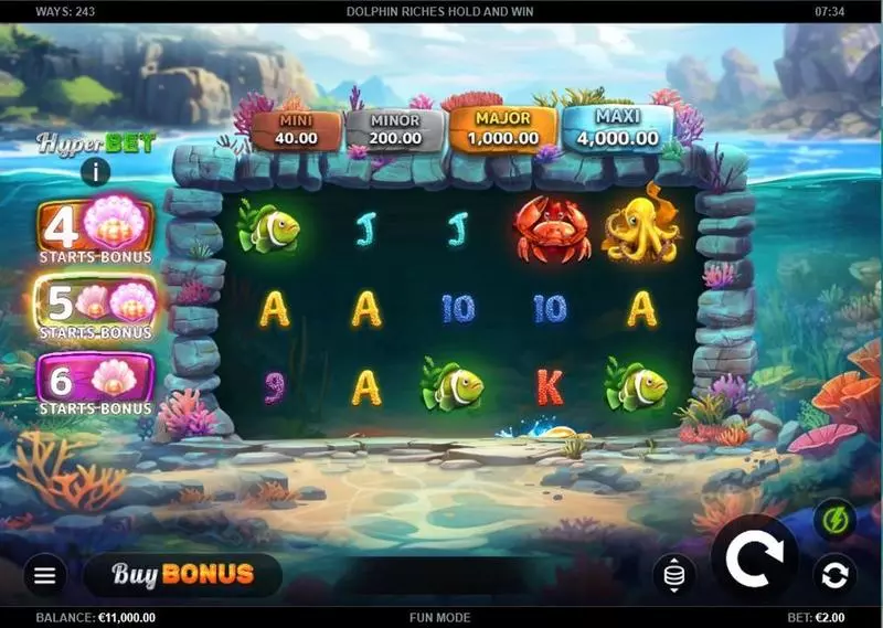 Dolphin Riches Hold and Win Kalamba Games 5 Reel 243 Line