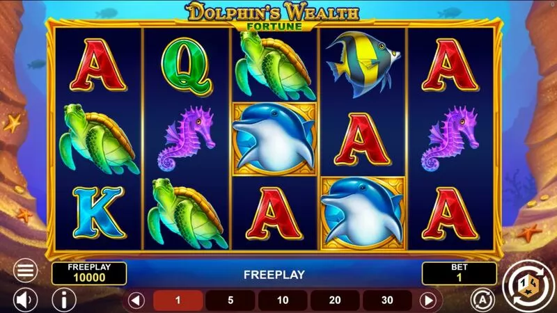 Dolphin's Wealth Fortune 1Spin4Win 5 Reel 243 Line