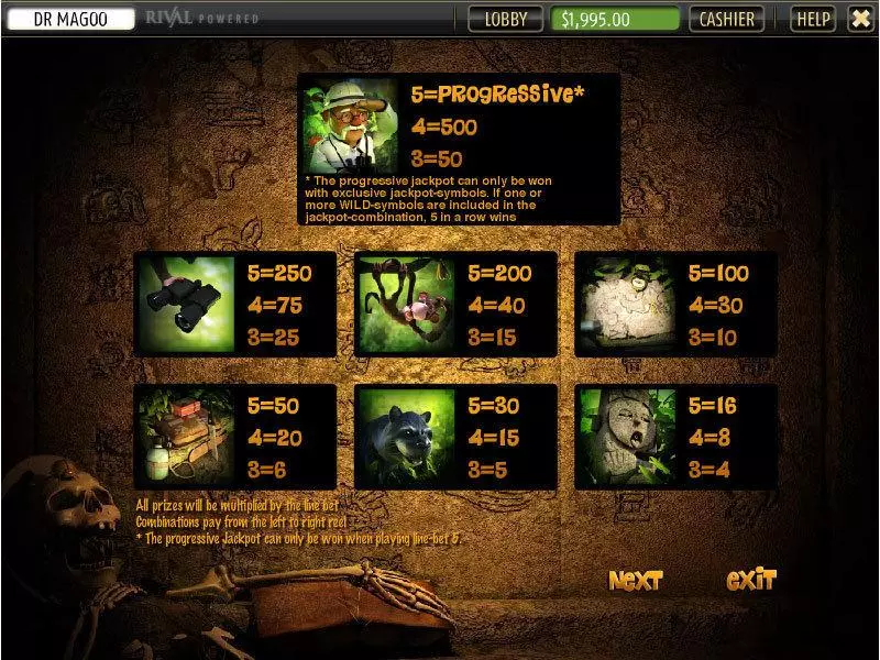 Dr. Magoo's Adventure StakeLogic 5 Reel 20 Line