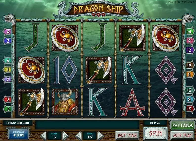 Dragon Ship Play'n GO 5 Reel 15 Line
