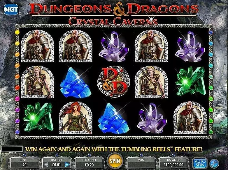 Dungeons & Dragons - Crystal Caverns IGT 5 Reel 20 Line