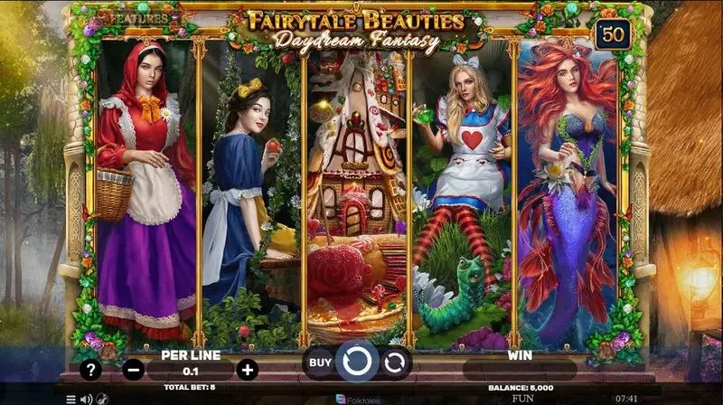 Fairytale Beauties – Daydream Fantasy Spinomenal 5 Reel 50 Line