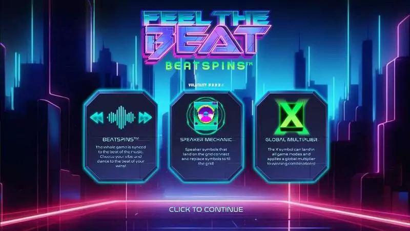 Feel the Beat Hacksaw Gaming 5 Reel 27 Line