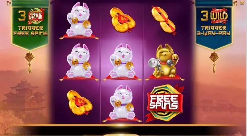 Feng Shui Kitties Booming Games 3 Reel 10 Line
