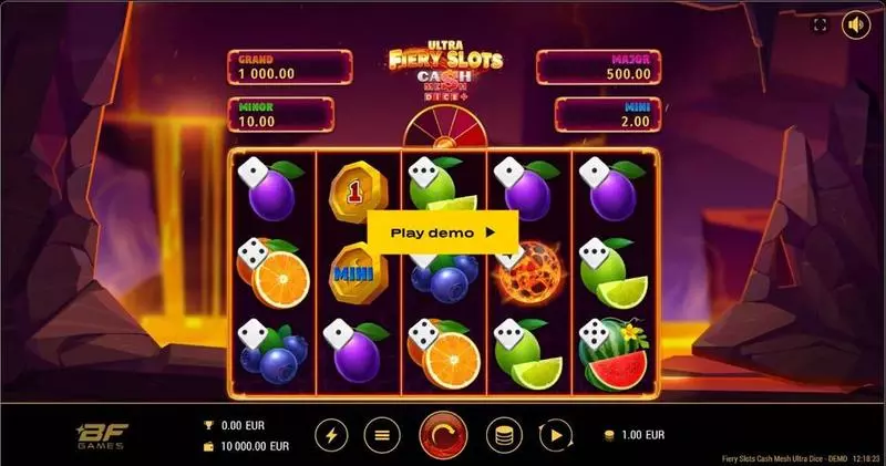 Fiery Slots Cash Mesh Ultra Dice BF Games 5 Reel 