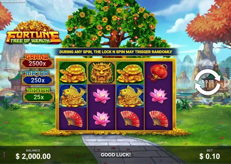 Fortune Tree of Wealth Wizard Games 4 Reel 15 Line