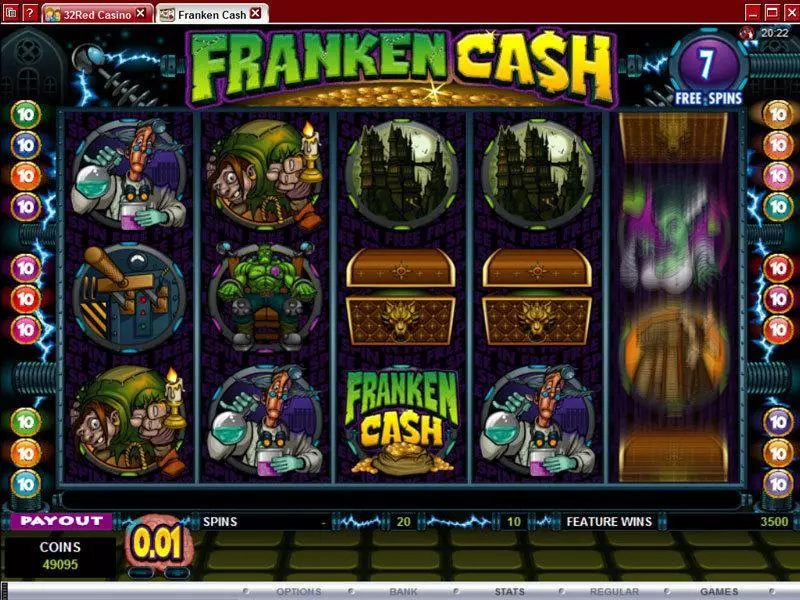 Franken Cash Microgaming 5 Reel 20 Line