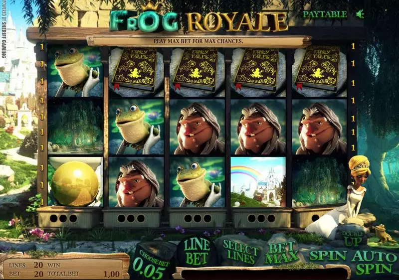 Frog Royale Sheriff Gaming 5 Reel 20 Line