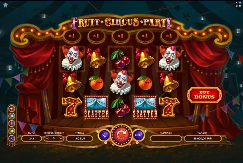 Fruit Circus Party TrueLab Games 5 Reel 243 Line