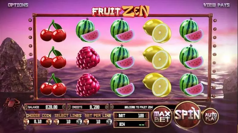 Fruit Zen BetSoft  10 Line