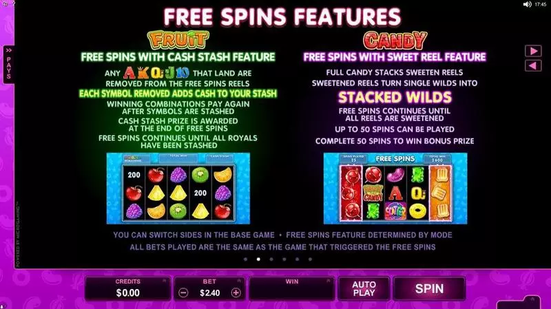 Fruits vs Candy Microgaming 5 Reel 243 Line