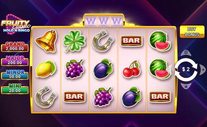 Fruity Classic Hold N Bingo Wizard Games 5 Reel 20 Line