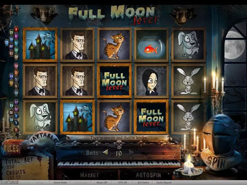 Full Moon Fever bwin.party 5 Reel 25 Line